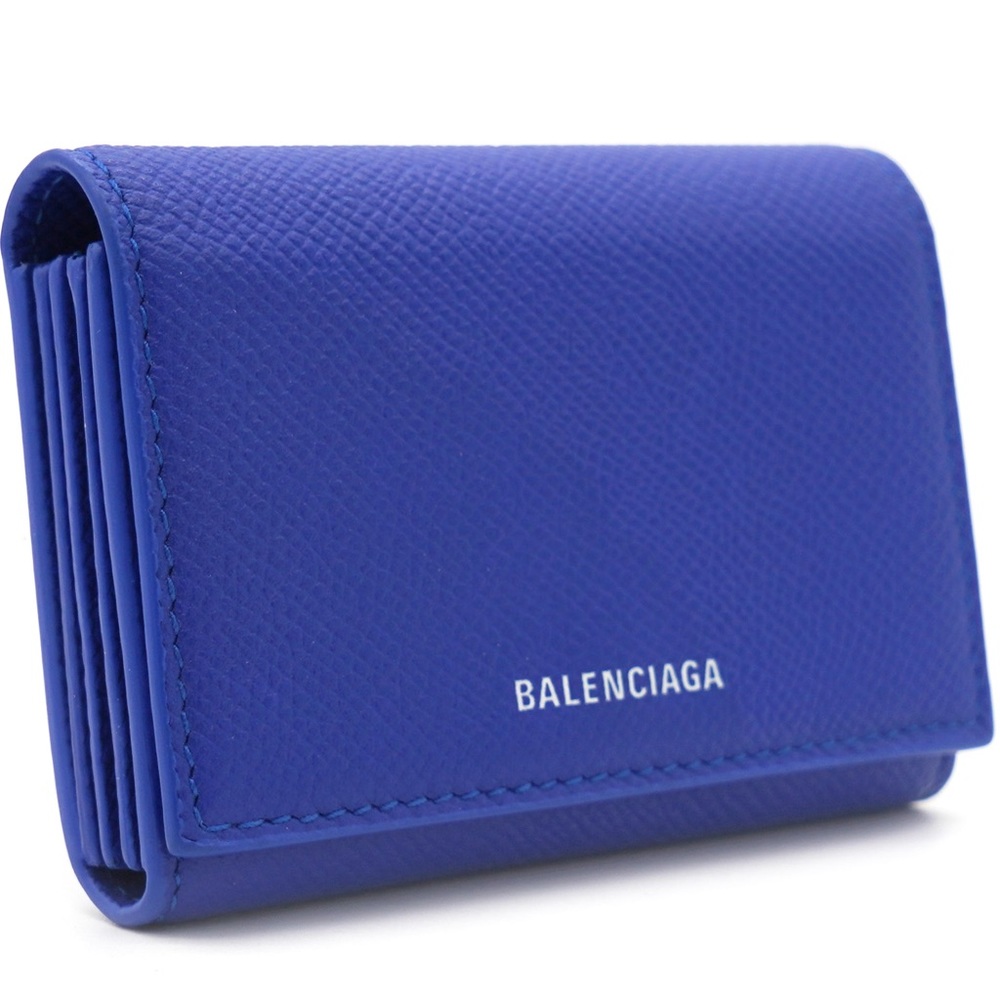 BALENCIAGA Accordion Card Holder Blue